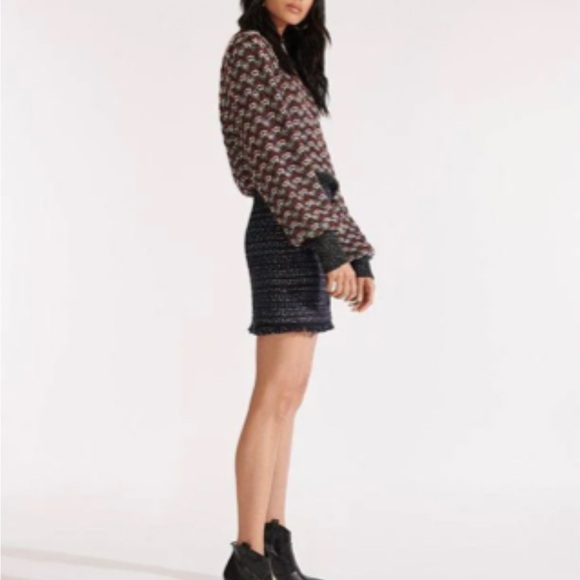 New Veronica Beard Stylish Black and Red Women's Sweater - Picture 3 of 16